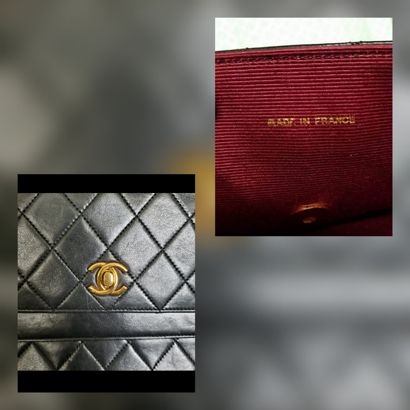 🎉🎉HP🎉🎉Vintage CHANEL Black Half Moon Flap Shoulder Bag - Picture 11 of 12